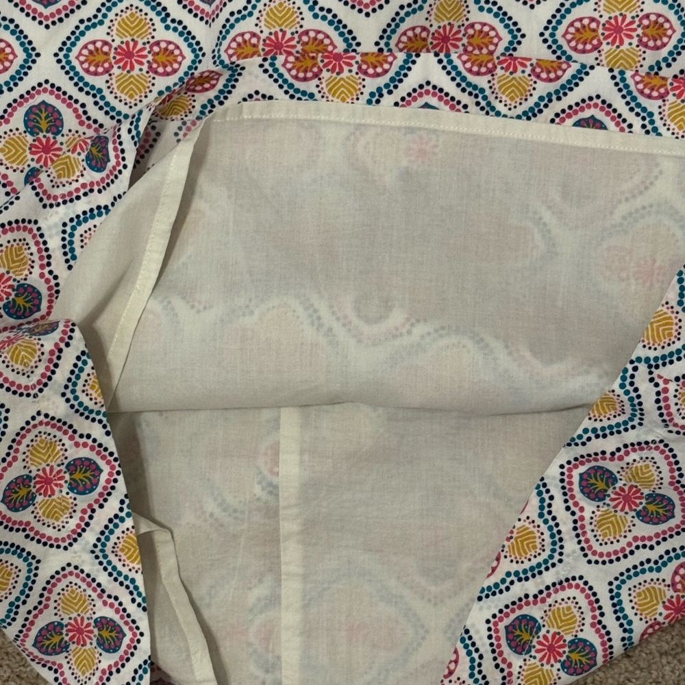 BODEN A-LINE PENCIL SKIRT IN BOHO GEOMETRIC PATTERN-sz 4 - Picture 4 of 8